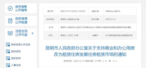 重磅 爛尾項(xiàng)目或可回生 昆明二環(huán)以外商業(yè)和辦公用房可改建為租賃住房